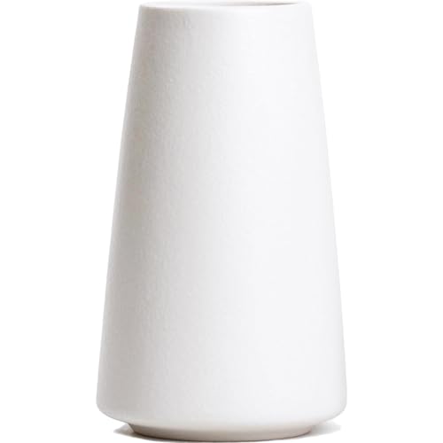 Keramikvase Blumenvase Wei 15cm Minimalistischer Moderne Pampasgras Vase