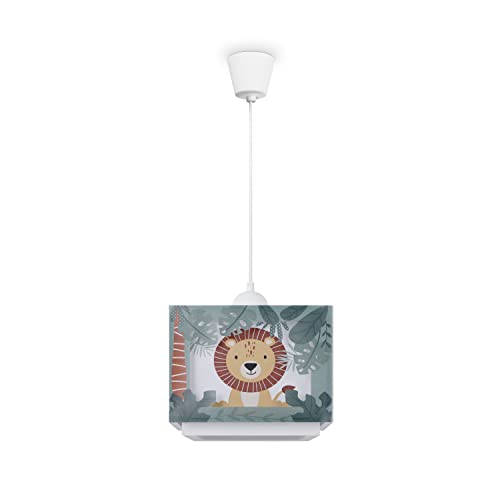 Paco Home Kinderzimmerlampe Kinderlampe Deckenlampe Pendelleuchte Lampenschirm Stoff