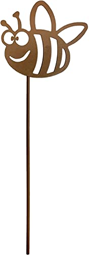 Kronly Gartenstecker Niedliche Dicke Biene Roststecker Metall Wetterfest