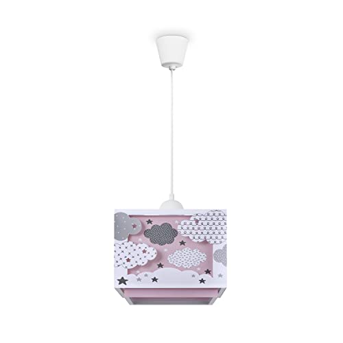 Paco Home Kinderzimmerlampe Kinderlampe Deckenlampe Pendelleuchte Lampenschirm Stoff