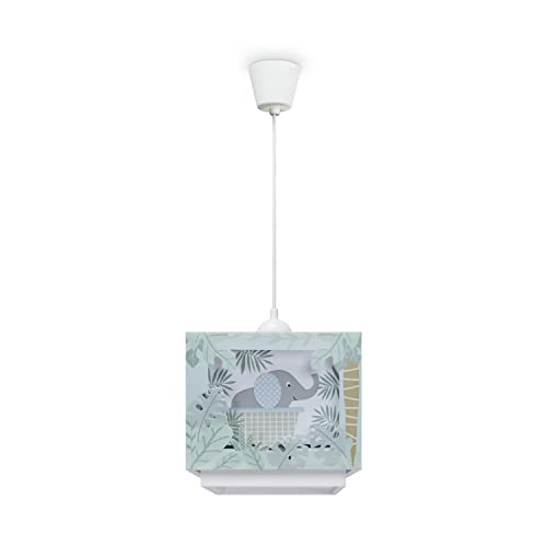 Paco Home Kinderzimmerlampe Kinderlampe Deckenlampe Pendelleuchte Lampenschirm Stoff
