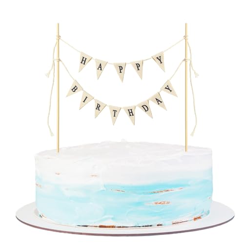 Geburtstagsdeko Kuchen Banner Happy Birthday Girlande Banner Personalisierte