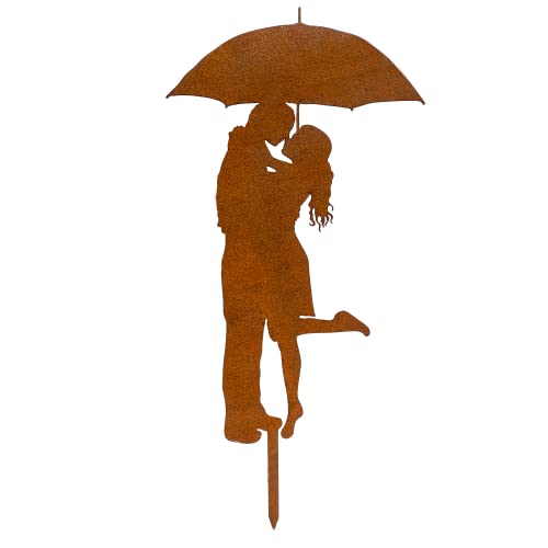 Mm Steel Styles Edelrost K Ssendes Paar Gartenstecker