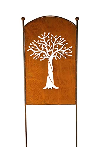 Schild Gartenschild Edelrost Rost Zum Einstecken Rostige Gartendeko