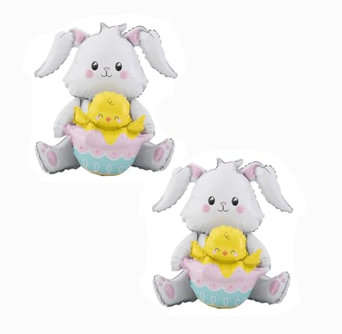 Nine San 2 St Ck Stehend Hase Folienballon