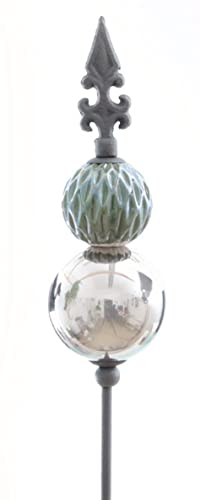 Etc Dekorativer Ausgefallener Gartenstecker Mit Farbig Gl Nzender