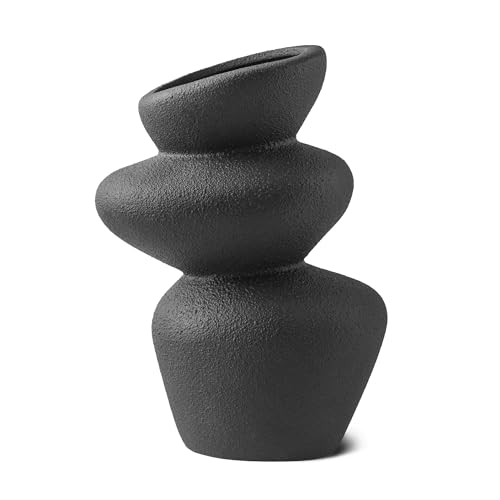 Peuz Steinturm Vase Aus Keramik Skulpturale Keramikvase Mit