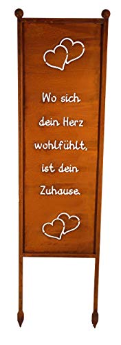 Bornh Ft Schild Spruchtafel Gartenschild Edelrost Rost Zum