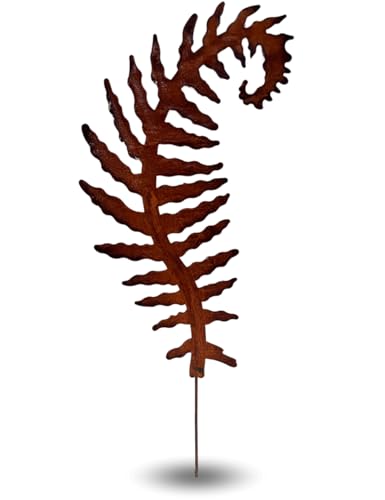 Erma Gartenstecker Farn Xxl 120 Cm Hohe Rostfigur