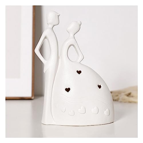 Modern Deko Skulptur Wei Couple Skulpturen Dekoration Wohnzimmer