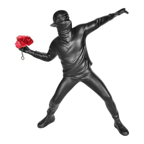 Dokeno Banksy Statue Banksy Figur Skulptur Der Blumenwerfer
