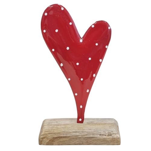 Logbuch Verlag Deko Herz Metall Rot Mit Wei