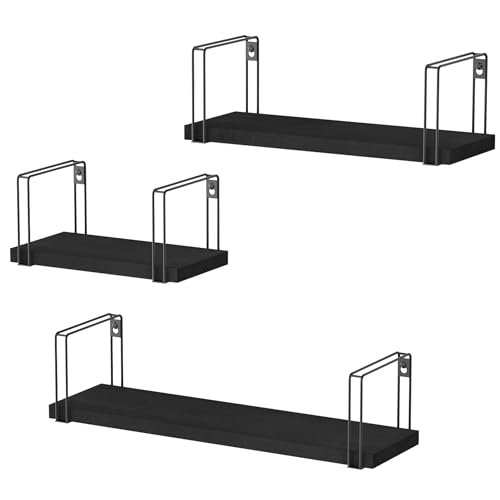 Sriwatana Wandregal Holz Schwarz Regal Wand K Chenregal