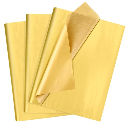 60 Blatt Goldenes Seidenpapier 50 X 35 Cm
