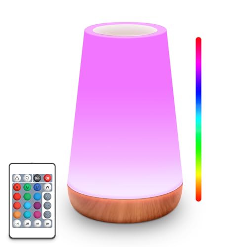 Hoomooz Led Nachttischlampe Mit Fernbedienung Touch Dimmbar Kinder