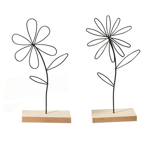 Aufsteller Blumen V Gel Deko Metall Gold Deko