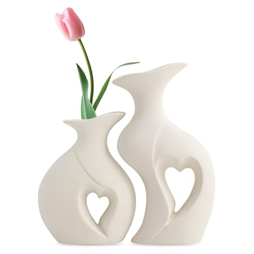 2 Pcs Keramik Vase Wei Modern Deko K
