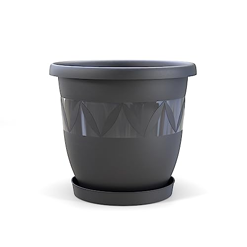 Plastard Blumentopf Durchmesser 40 Cm Mit Untersetzer Farbe