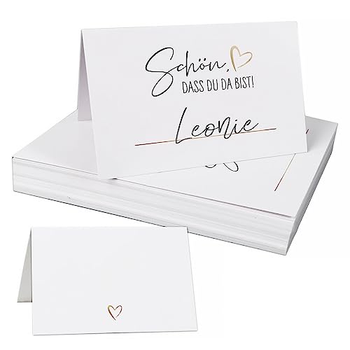 50 St Ck Hochzeit Tischkarten Sch N Dass