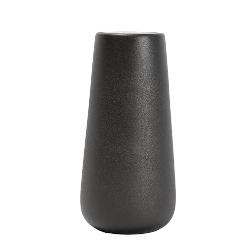 Keramik Vase Deko Blumenvase Schwarz Matt Kleine Moderne