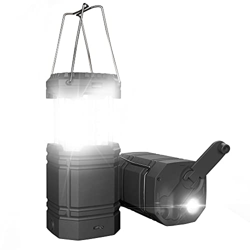 Solar Camping Handkurbel Laterne Tragbare Ultrahelle Led Taschenlampe