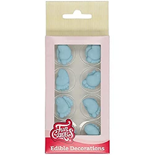 Funcakes Zucker Dekorationen Baby F E Blau Set