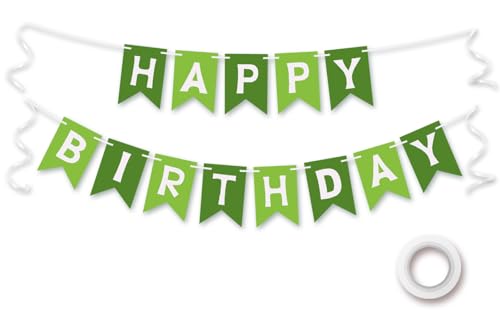 Koliphy Happy Birthday Girlande Gr N Geburtstagsdeko Geburtstag