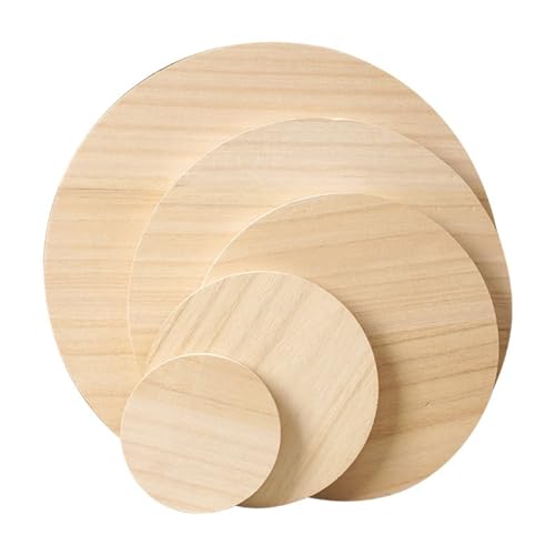 Hstwode Untersetzer Holz Holzscheibe Rund Naturholz Baumscheiben Ca