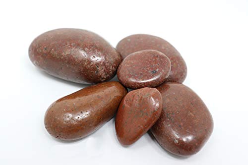 Polierte Kieselsteine Dekosteine Rot 20kg Von Aquagart I