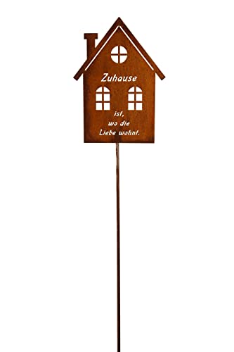 Gartenstecker Haus Schild Tafel Zuhause Ist Wo Die