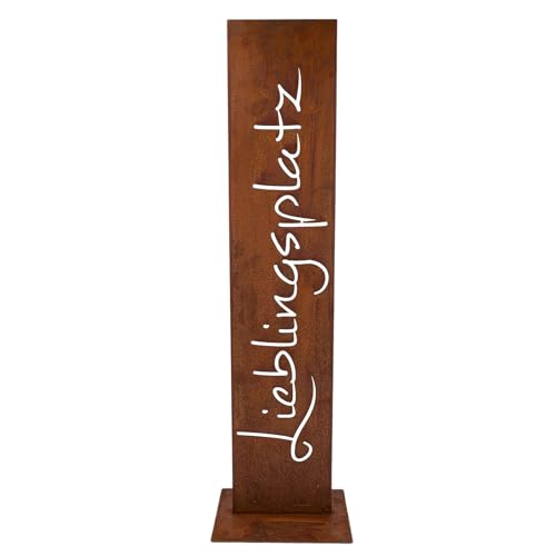 Rostikal Lieblingsplatz Schild Metall 71 Cm Handgefertigtes Edel