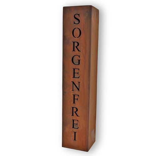 Rostikal Deko S Ule In Edelrost 70cm Personalisiert