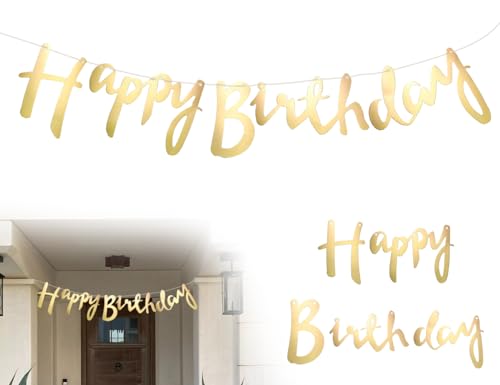 Lhbwhiz Happy Birthday Banner Glitter Zum Aufh Ngen