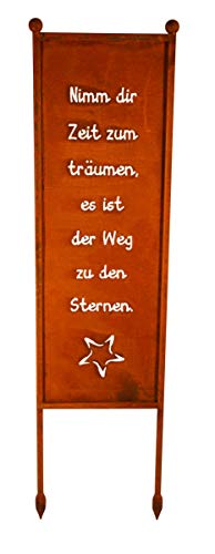 Bornh Ft Schild Spruchtafel Gartenschild Edelrost Rost Zum