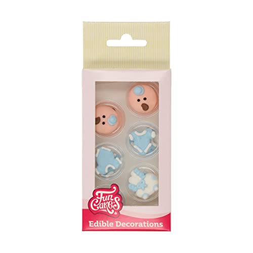 Funcakes Zucker Dekorationen Baby Jungen Set 12
