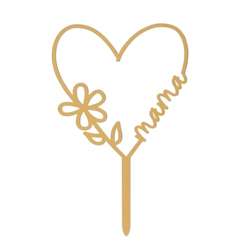 Dekora Cake Topper Muttertag Tortendeko In Herzform Tortenstecker