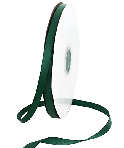 Toniful Satinband Weihnachtsgr N 10mm 91 Meters Dekoration