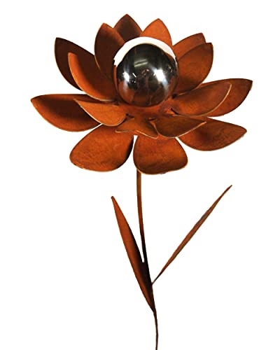 Bornh Ft Gartenstecker Blume Metall Gartendeko Rost Edelrost