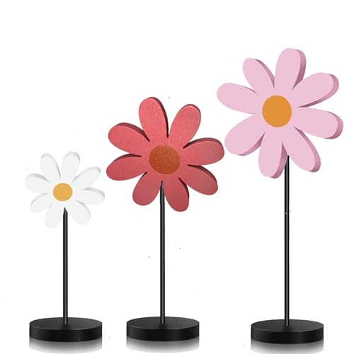 3 St Ck G Nsebl Mchen Holzblumen Sommer