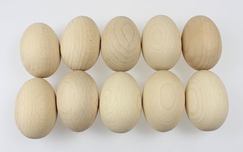 Efo Holzeier 10 St Ck Holz Eier Aus