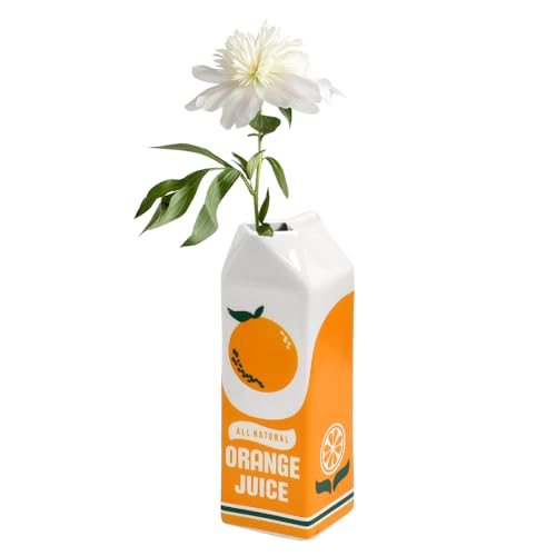 Zuxbolf Blumenvase Vintage Orange Juice Vase 22cm Dekorative