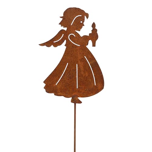 Rostikal Weihnachtsdeko Engel Figur 54 Cm Gartenstecker Rost