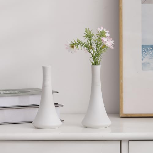 Glosoni 2 Teiliges Wei Es Mattes Keramikvasen Set