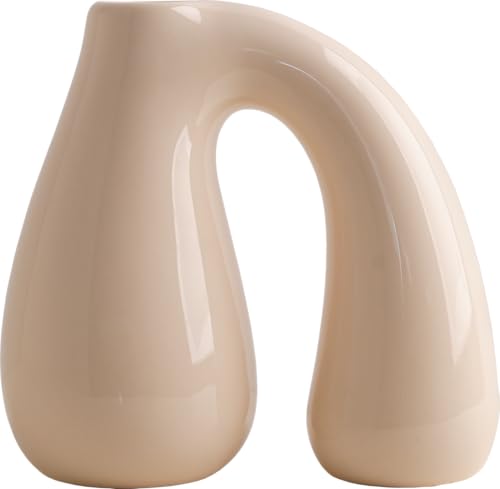 Probenex Wei E Keramikvase Premium Gl Nzende Moderne