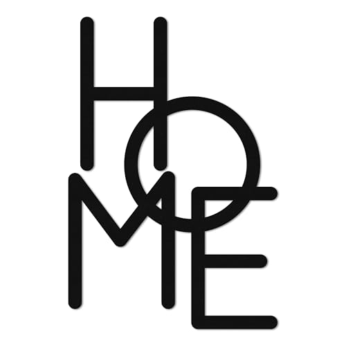 Ebenkunst Home Schriftzug Wanddeko Wohnzimmer Modernes Wandbild Aus