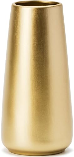 Hellgoldene Vase 20cm Gro E Goldene Keramik Blumenvase