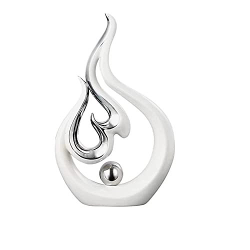 Lgykumeg Keramik Dekorationsobjekt Silber Home Deko Wohnzimmer Modern