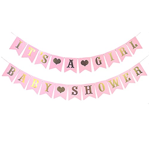 Hcrxvv Rosa Its A Girl Babyparty Deko M