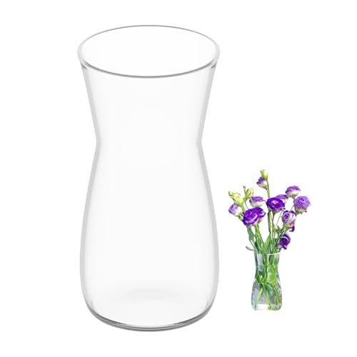 Blumenvase Glas Klarglas Vase 20cm Hoch Glasvase F