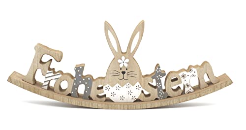 Lb H F Osterdeko Schriftzug Holz Ostern Tischdeko